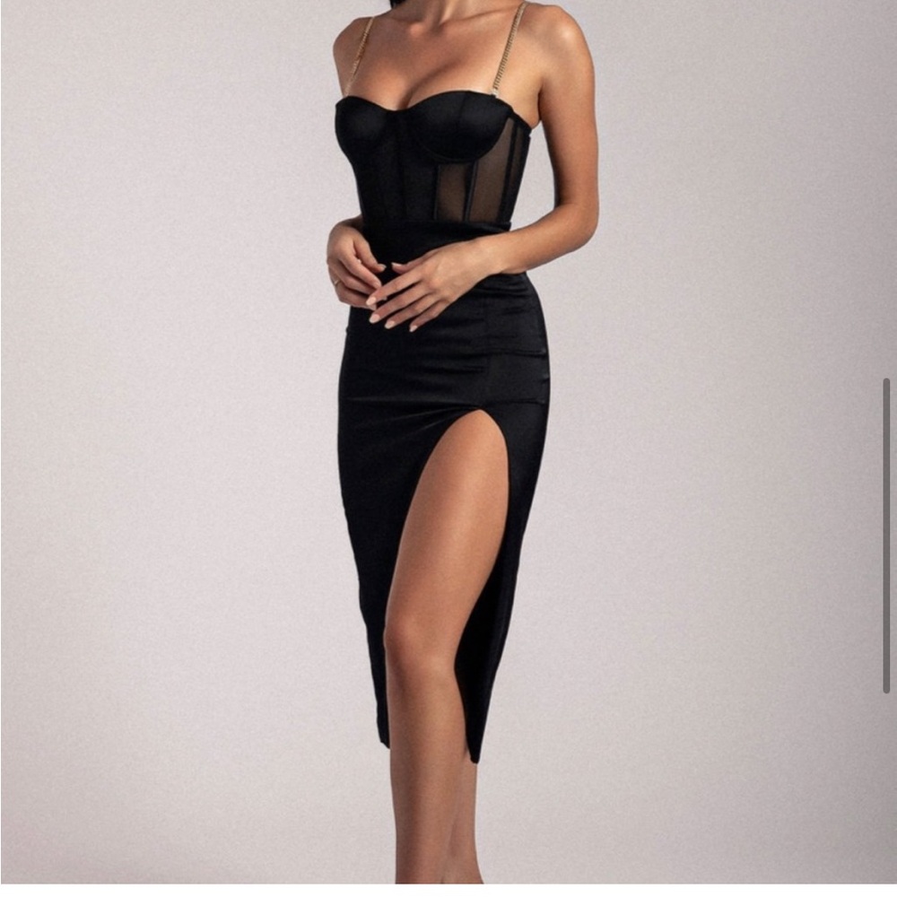 Meshki Talisa bustier chain strap dress - Picture 1 of 10